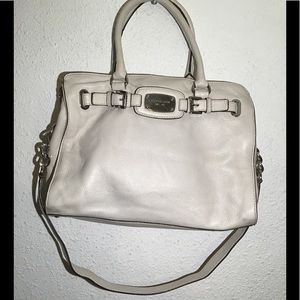 Michael kors Hamilton satchel Ivory leather bag
